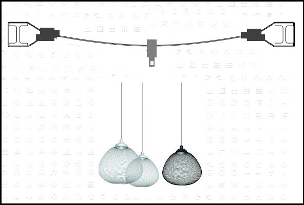 HVAC MEP wire rope suspension