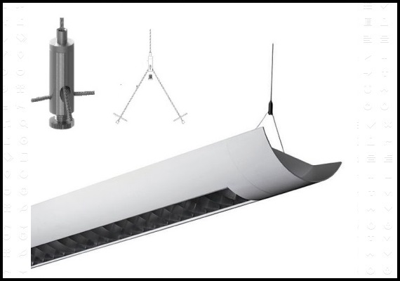 HVAC MEP wire rope suspension